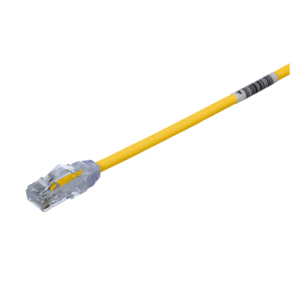 Cable de Parcheo UTP Cat6A / 28AWG / CM-LSZH / 1.52 m (5 ft) / Amarillo
