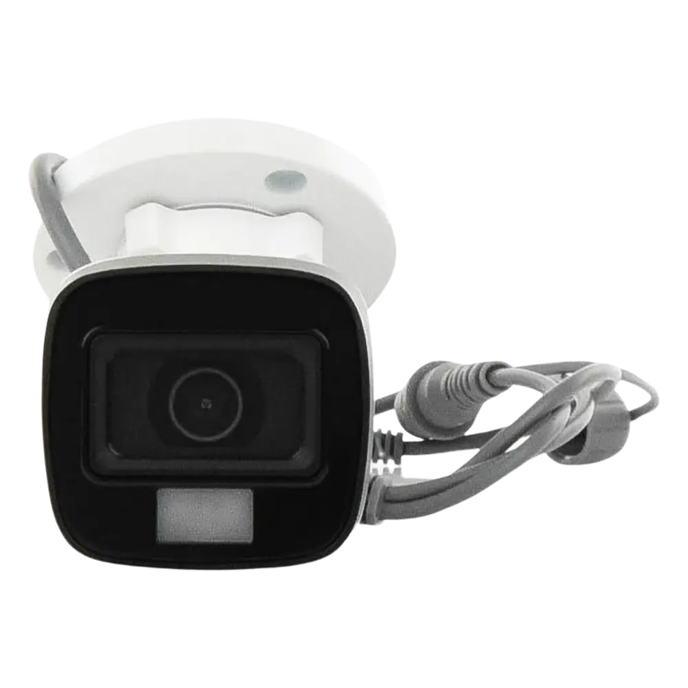 [Dual Light + ColorVu] Bala TURBOHD 2 Megapixel (1080p) / Lente 2.8 mm / 30 mts IR EXIR + 20 mts Luz Blanca / Micrófono Integrado / Gran Angular 101° / Exterior IP67 / 4 Tecnologías