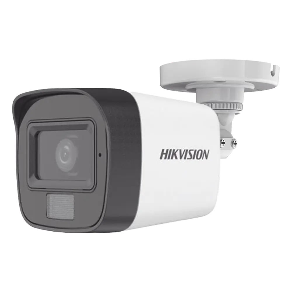 [Dual Light + ColorVu] Bala TURBOHD 2 Megapixel (1080p) / Lente 2.8 mm / 30 mts IR EXIR + 20 mts Luz Blanca / Micrófono Integrado / Gran Angular 101° / Exterior IP67 / 4 Tecnologías