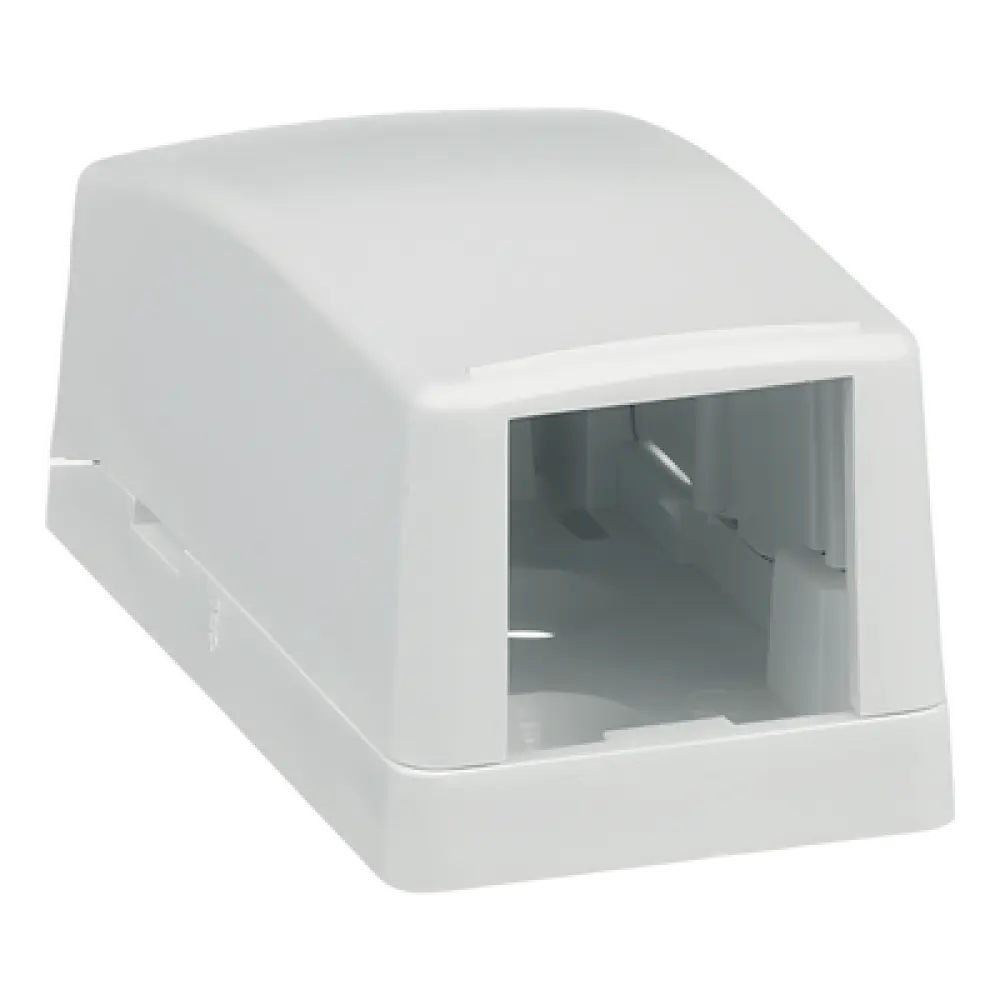 Caja de Montaje en Superficie / 1 Puerto Mini-Com / Bajo Perfil / ABS / 26.3 x 23.2 x 48.1 mm