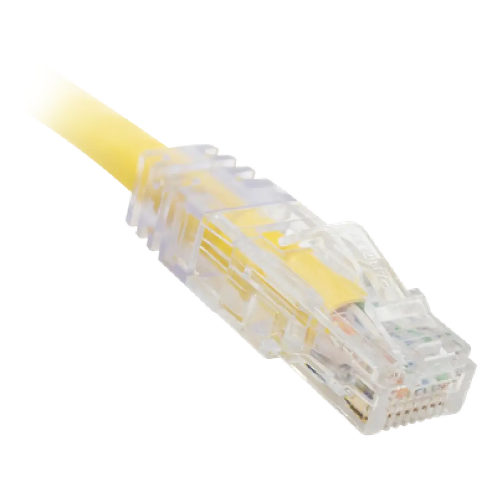 Cable de Parcheo UTP Cat6 / 24 AWG / CM / 0.3 m (1 pie) / Amarillo