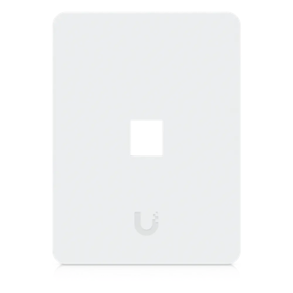 Placa Keystone / 1 Puerto / Superficie Pintable / Montaje Vertical / 4 Piezas / Policarbonato y Acero SGCC
