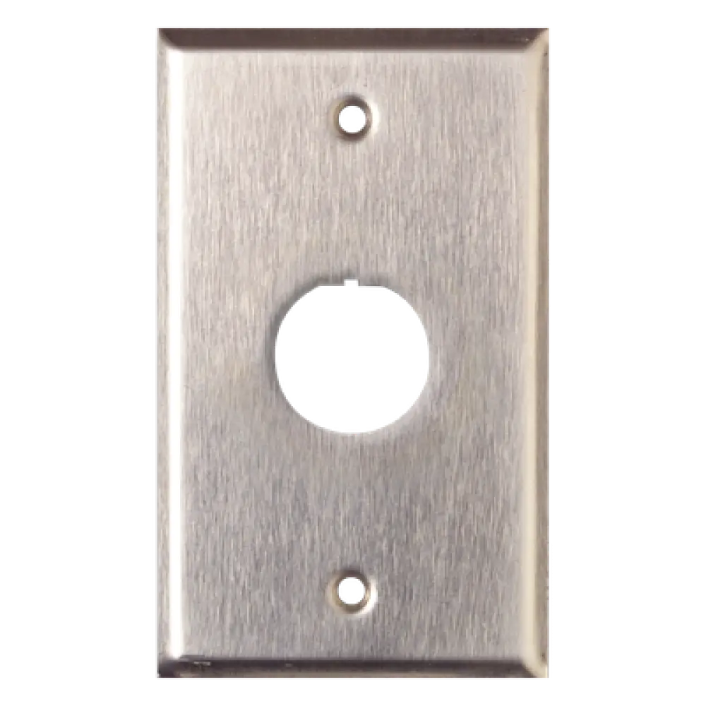 Placa de Pared Reforzada / Acero Inoxidable / 1 Puerto / IP44 / Industrial