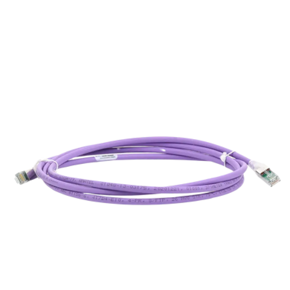 Patch Cord Cat6A S/FTP / CM-LS0H / 2.13 m (7 ft) / Blindaje 360° / Alta Densidad / Violeta