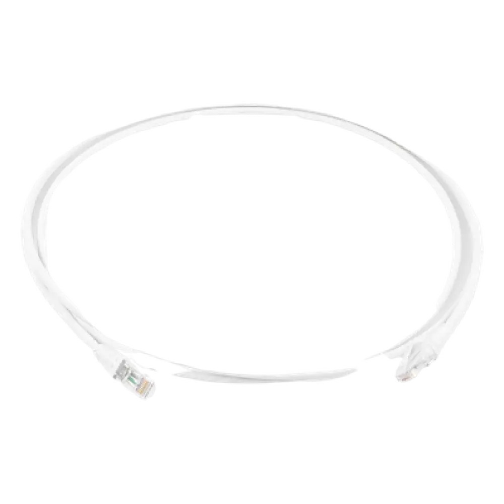 Patch Cord Modular Cat6 UTP / 28AWG / CM/LS0H / 1.52 m (5 Pies) / Diámetro 4.0 mm / Blanco