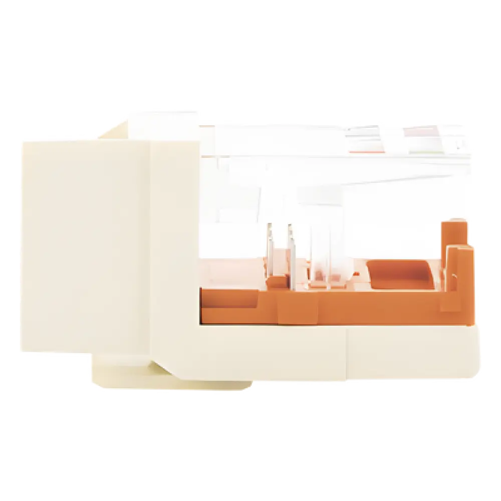 Jack Keystone / Cat 5e / 8P8C / Leadframe / T568A-B / Sin Blindaje / Blanco Mate