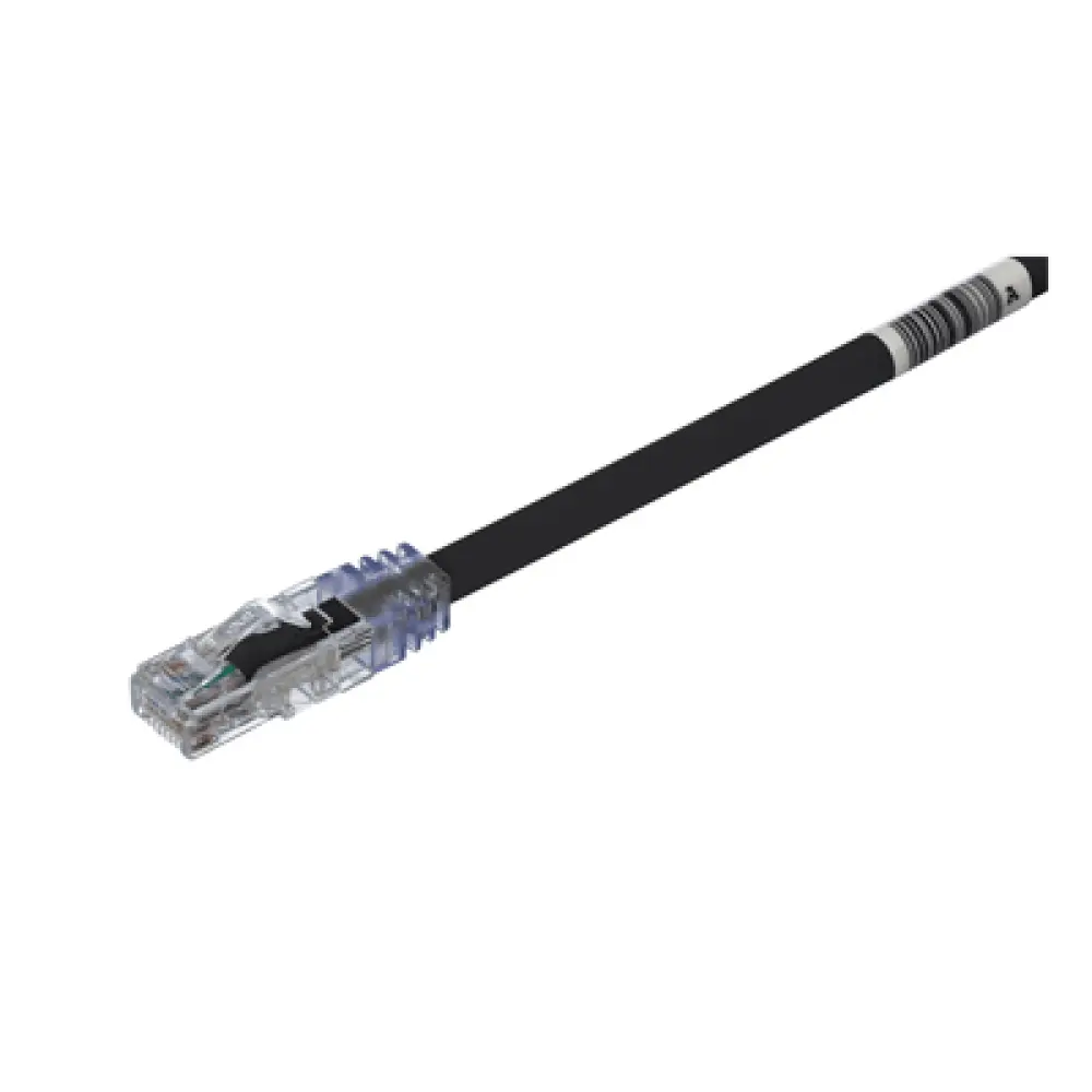 Cable de Parcheo UTP / Cat6A / 24 AWG / CM / 0.3 m (1 pie) / Negro