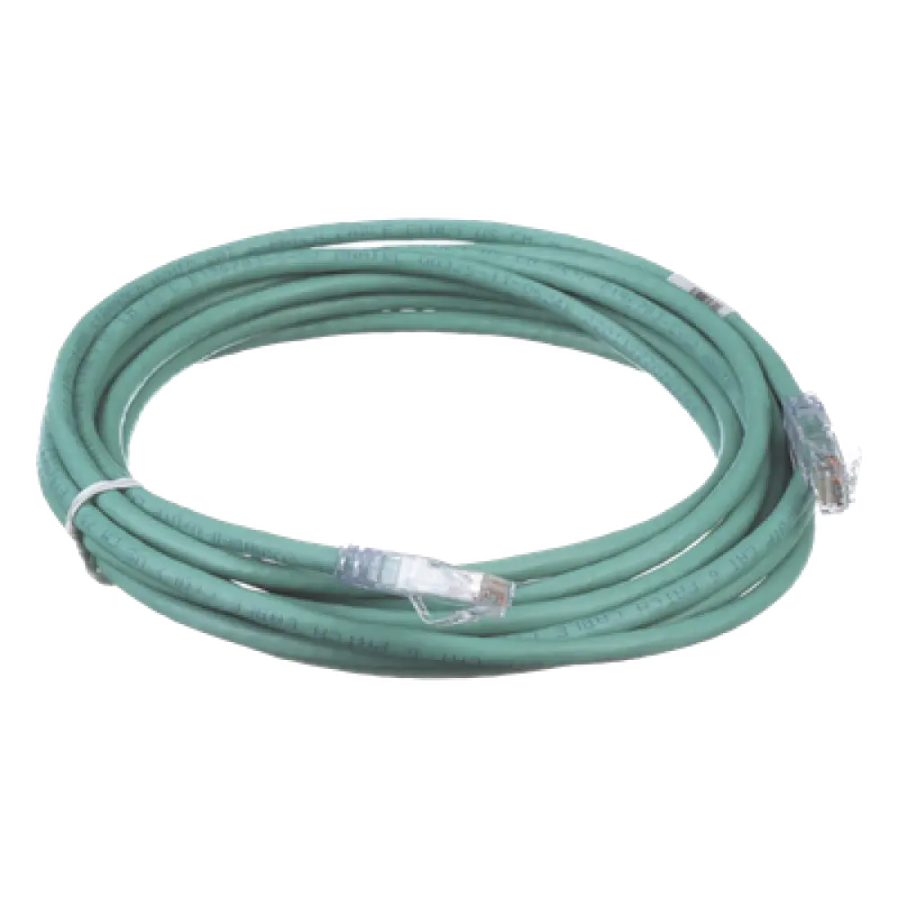 Cable de Parcheo UTP Cat6 / 24 AWG / CM / 15 Pies (4.57 m) / Verde