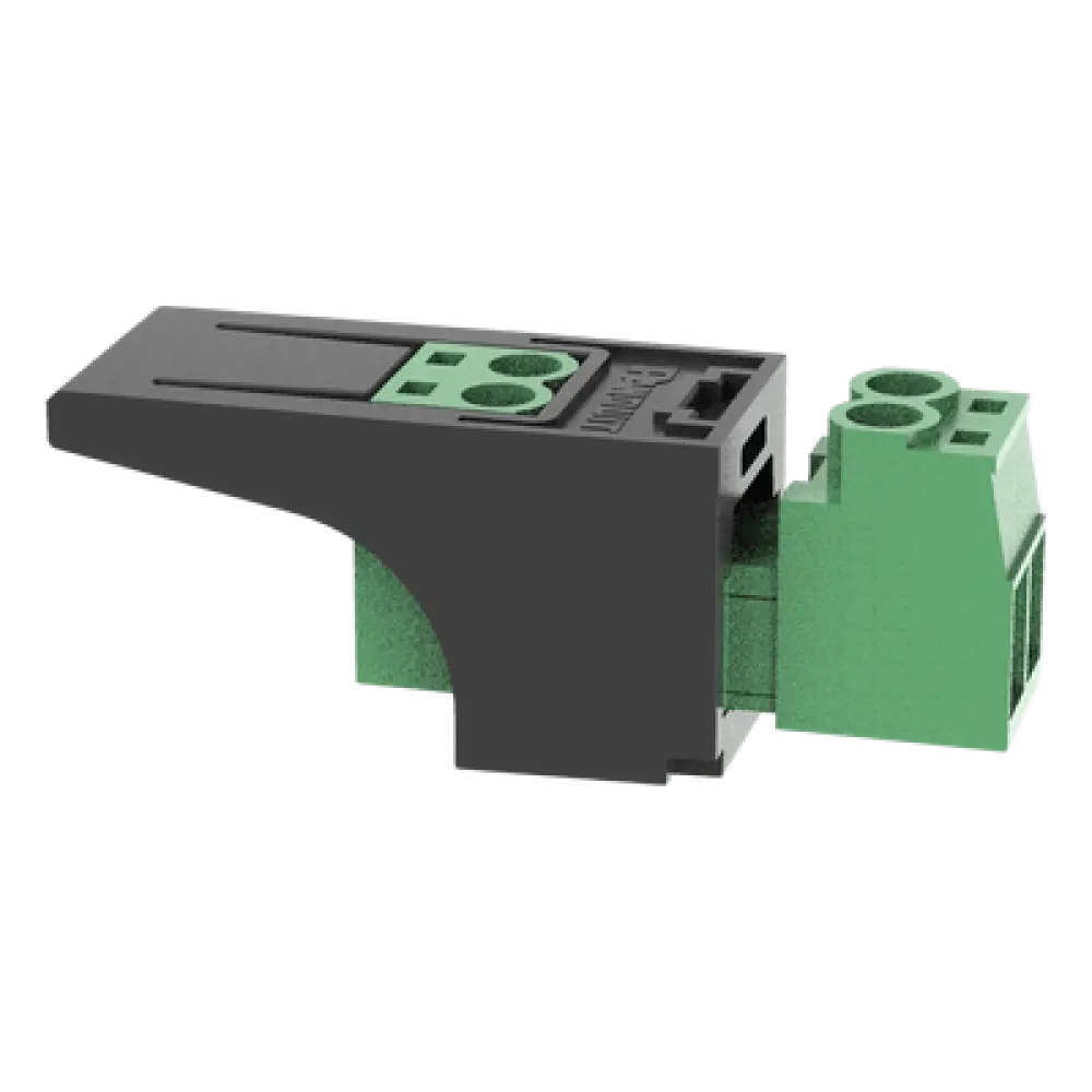 Conector Eléctrico Mini-Com / Compatible 26-12 AWG / Cable FMPS / Diseño Compacto / Color Verde