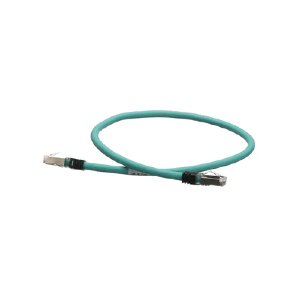 Patch Cord Industrial Cat5e / SF/UTP / 24 AWG / 600V / 60 cm (1.97 ft) / TPE / Aqua