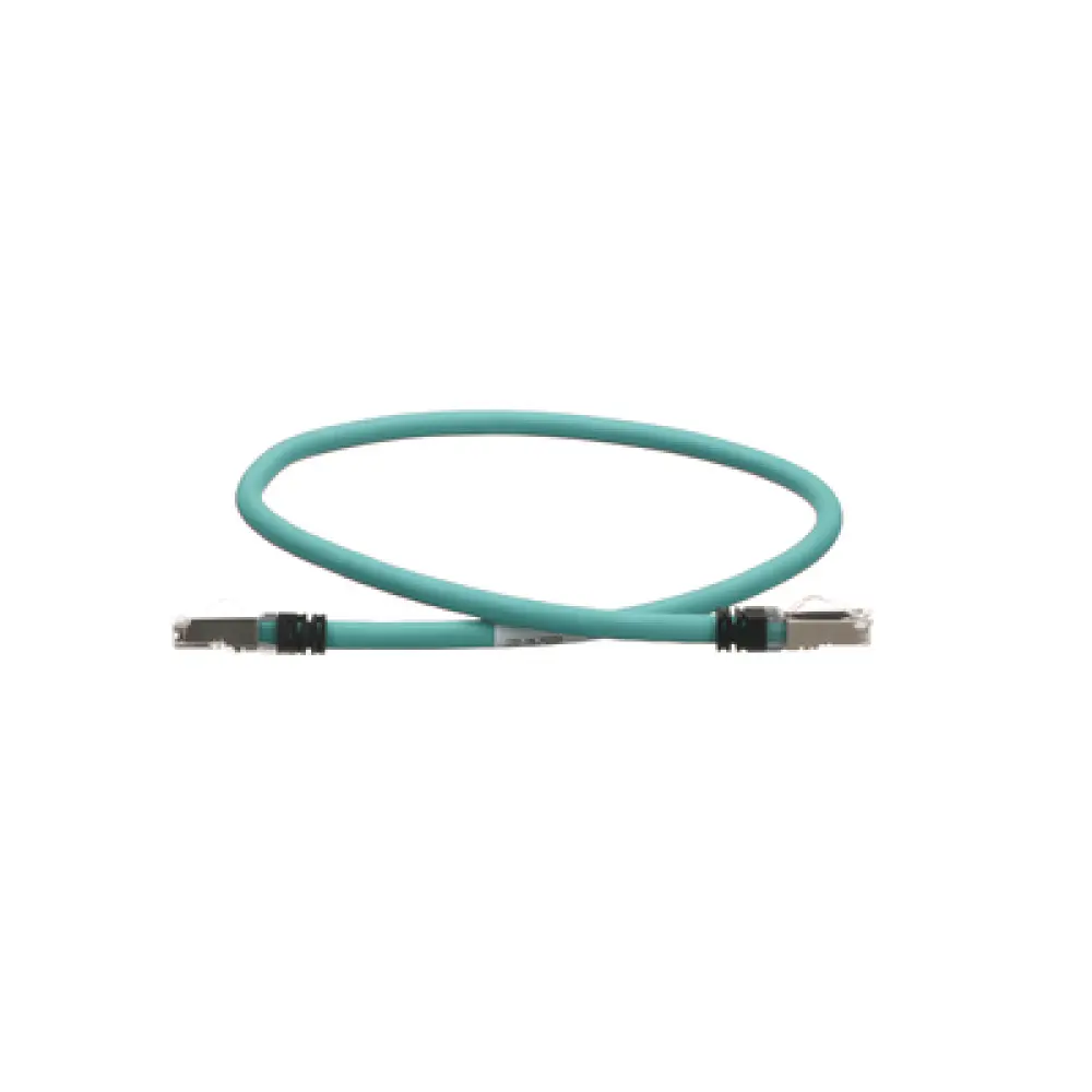 Patch Cord Industrial Cat5e / SF/UTP / 24 AWG / 600V / 60 cm (1.97 ft) / TPE / Aqua