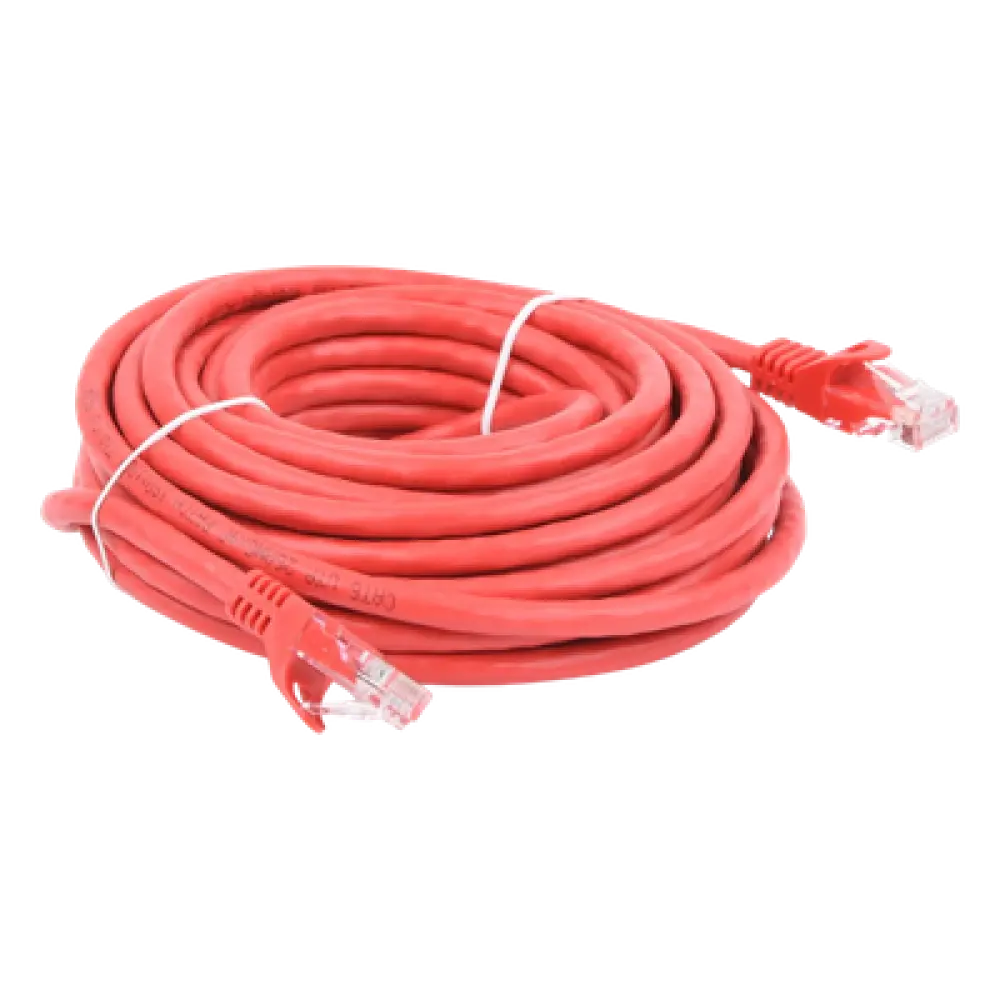 Cable de Parcheo UTP Cat6 / 7.0 m (23 pies) / 1 Gbps / 100 Ohm / RJ45 / Rojo