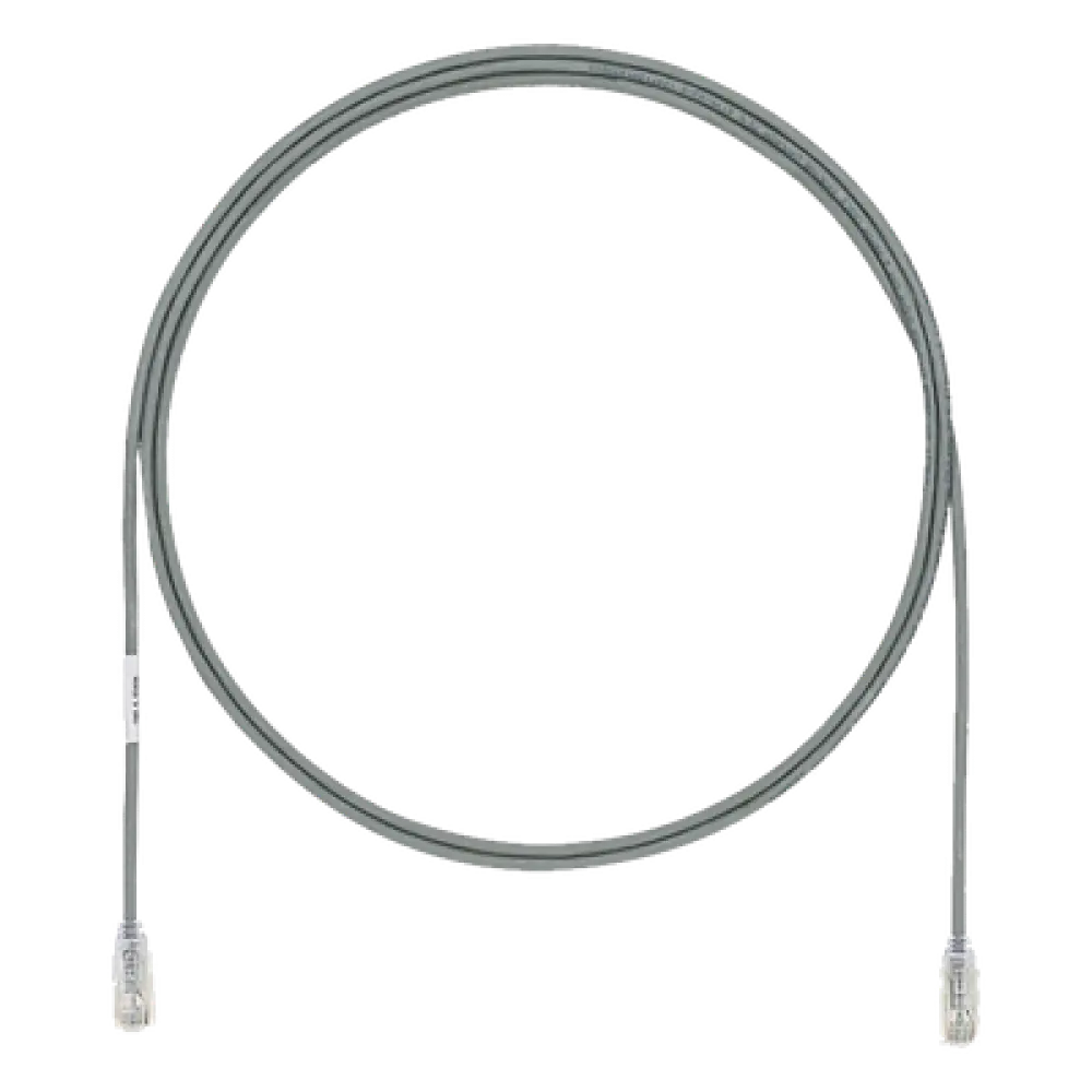 Cable de Parcheo UTP / Cat6A / 28AWG / CM-LSZH / 0.30 m (1 pie) / Gris