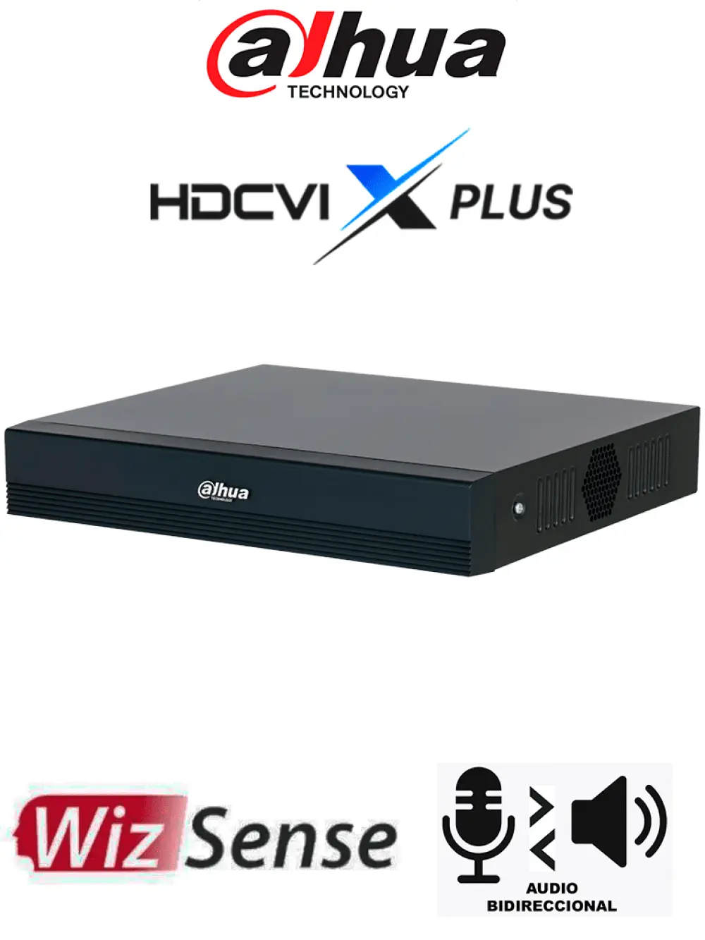 DAHUA DH-XVR1B16-I/T -DVR de 16 canales 1080p Lite WizSense y Cooper-I/ Audio Bidireccional en los 16 Canales/ H.265+/ Soporta Hasta 18 canales IP y 8 canales con SMD Plus/ Búsqueda Inteligente Personas y Vehículos/ Compatible con Dolink Care