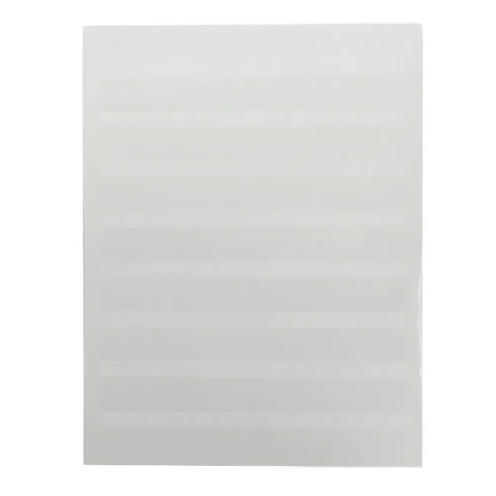 Etiqueta para componente / 96.3 mm x 7.6 mm / 3.79 in x 0.3 in / Poliolefina / Blanco / Láser e inyección de tinta