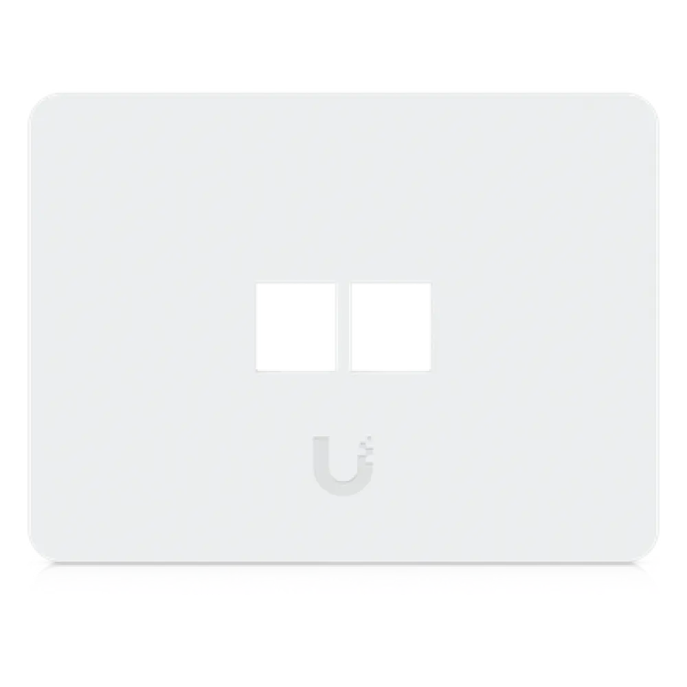 Placa de Pared Keystone / 2 Puertos / Horizontal / Superficie Pintable / 4.4 x 3.2 x 0.12 in / Paquete 4 Piezas