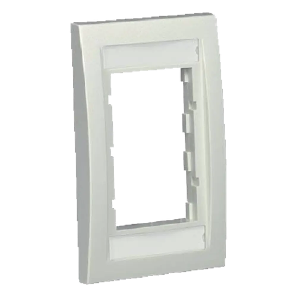 Marco de Placa Frontal Ejecutiva / Para 2 Insertos 1/2 o 3 Insertos 1/3 / ABS / 2.75 x 4.5 x 0.023 in
