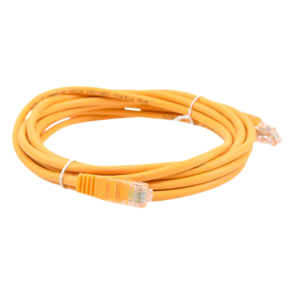 Cable de Parcheo UTP Cat5e / 3.0 m (9.84 ft) / 100 Ohm / RJ45 / Amarillo
