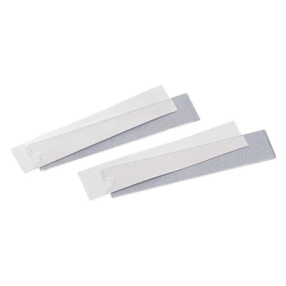 Kit de Etiquetas y Cubiertas / 50 Unidades / PETG y Vinilo / 1.95 x 0.40 in / Mini-Com Executive y Classic