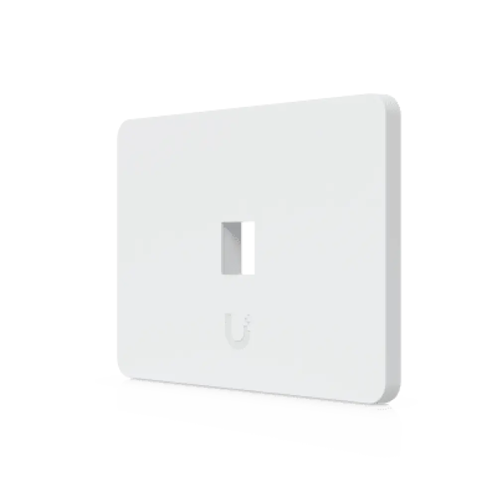 Placa Keystone Horizontal / 1 Puerto / Superficie Pintable / Policarbonato y Acero SGCC / 4.4 x 3.2 x 0.12 in / Paquete 4 Piezas