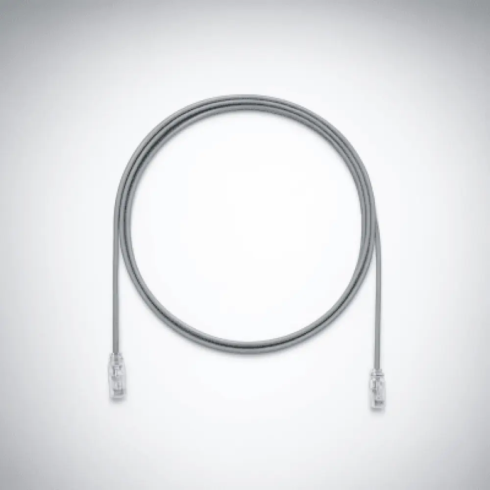 Cable de Parcheo UTP / Cat6A / 28AWG Diámetro Reducido / CM-LSZH / 3.05 m (10 ft) / Gris