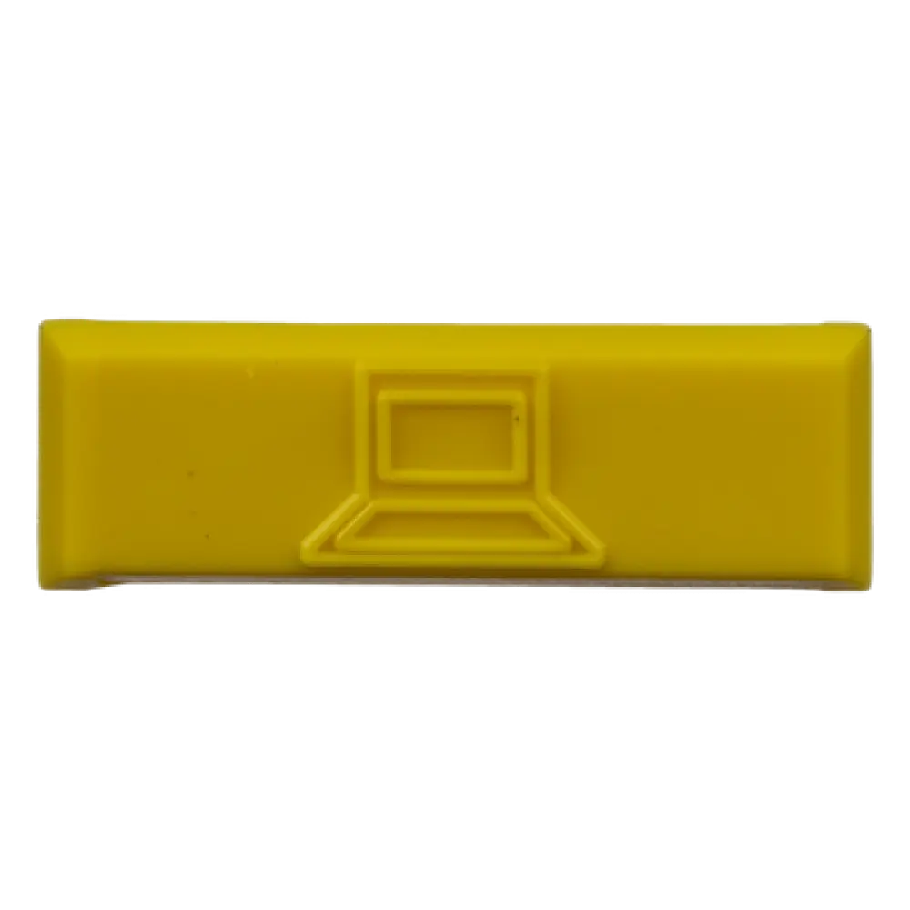Iconos de Identificación / Plástico ABS / 14.2 x 2 x 4.6 mm / Amarillo / Paquete 100 uds / Mini-Com