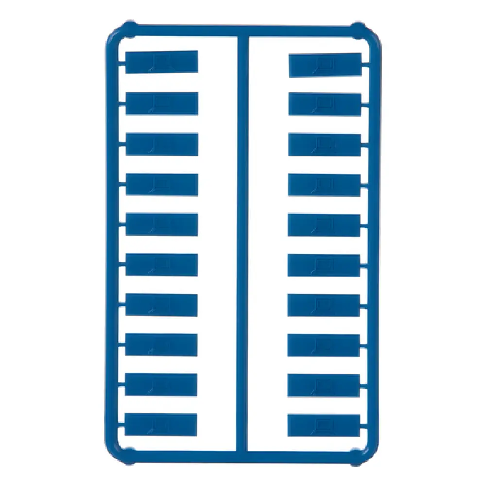 Iconos de Datos / Mini-Com / 14.2 mm Ancho / 2 mm Profundidad / 4.6 mm Altura / ABS / Paquete 100 / Azul