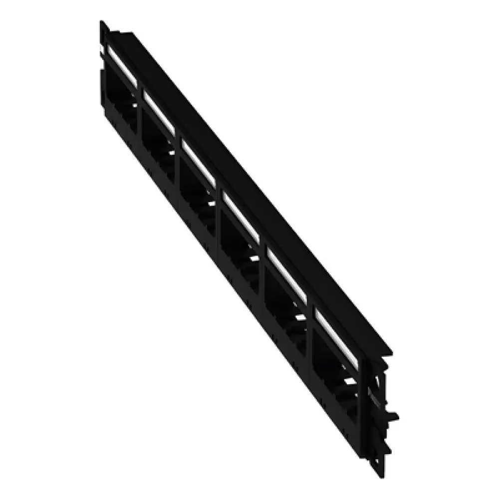 Panel de Parcheo Modular / 24 Puertos / 1UR / 19in / Plano / Sin Blindaje / TIA-606-C