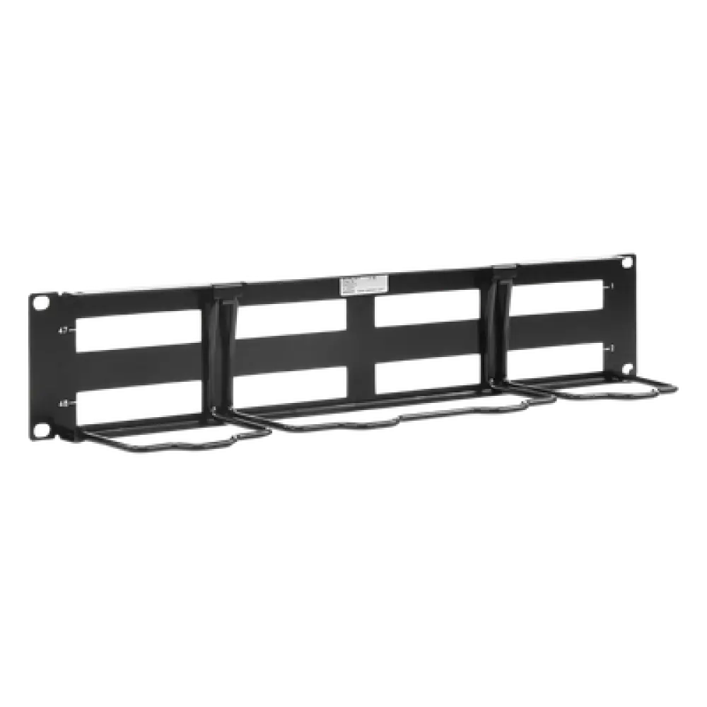 Patch Panel / 48 Puertos UTP / Vertical 2U (3.5') / Aluminio Cepillado / Negro / 19" Rack