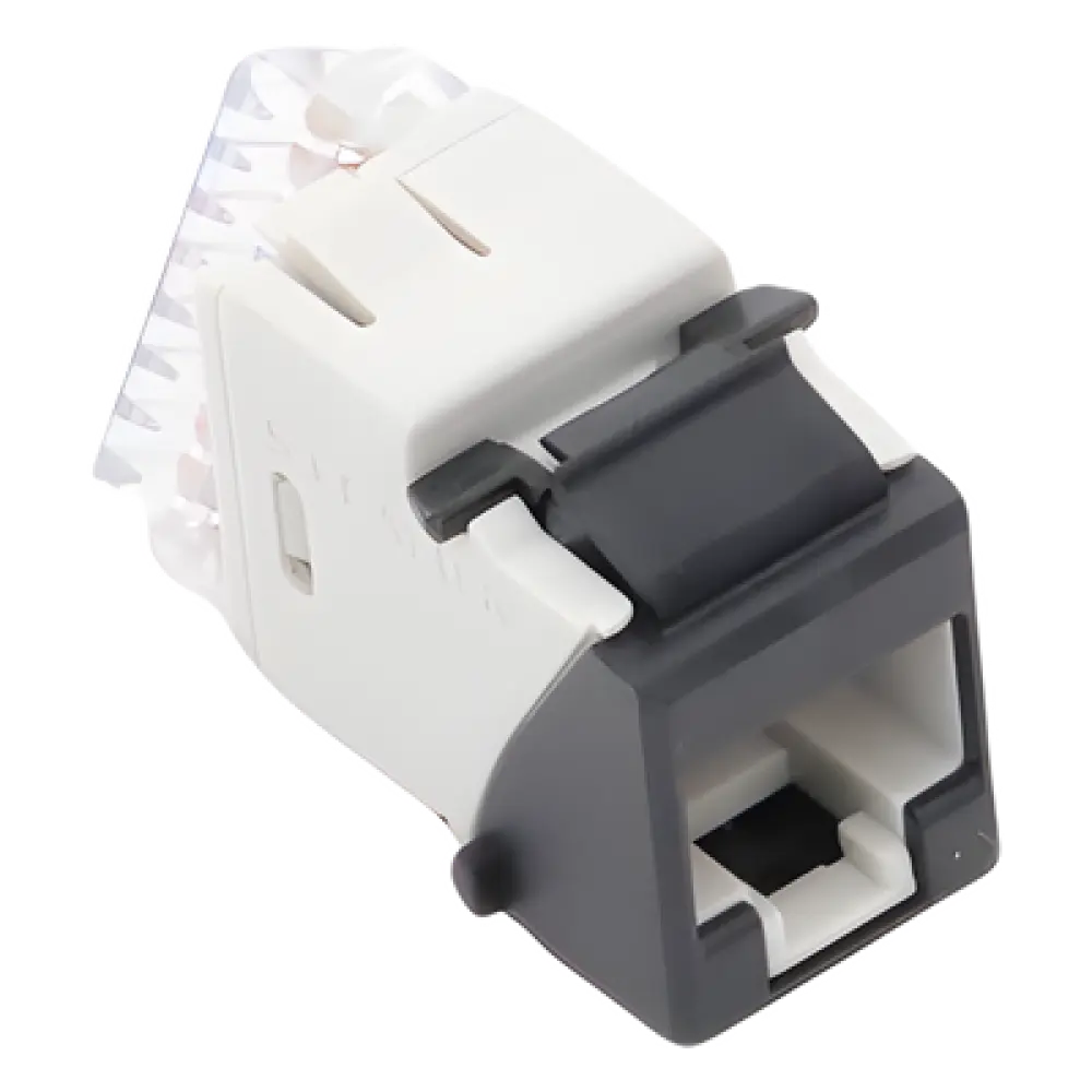 Jack Keystone Cat6 UTP / Terminación 110 / Diseño Lineal / Color Negro / -10 a 60 °C / UL 94 V-0