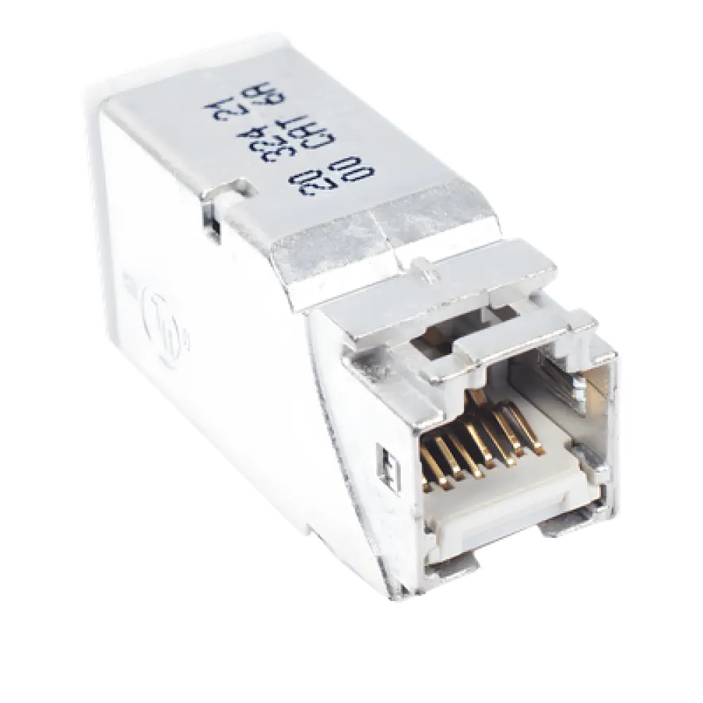 Conector Blindado para Patch Panel / Cat6A / 22-26 AWG / 19-inch Rack / -10 a 60 °C / 14 a 140 °F