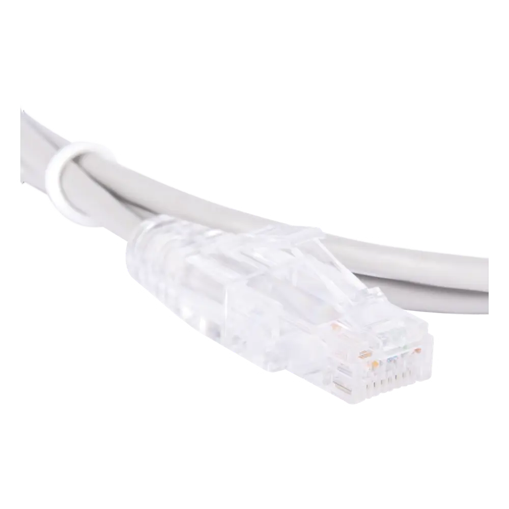 Cable de Parcheo Slim UTP Cat6 - 1.5 Metros (4.92 Pies) Gris Diámetro Reducido (28 AWG)