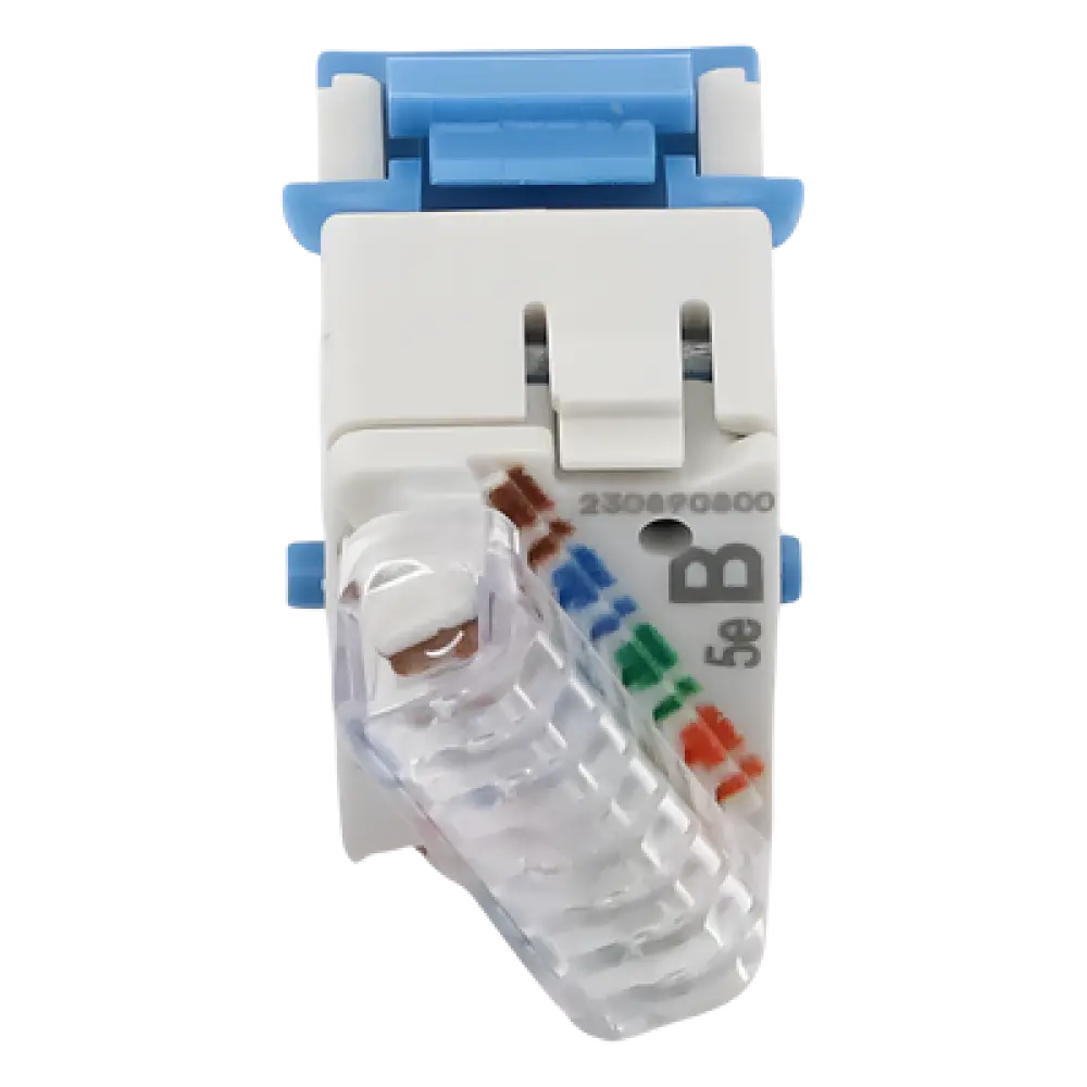Jack Keystone / Cat5e UTP / Punch Down 110 / T568A-B / -10 a 60 °C / 24-22 AWG