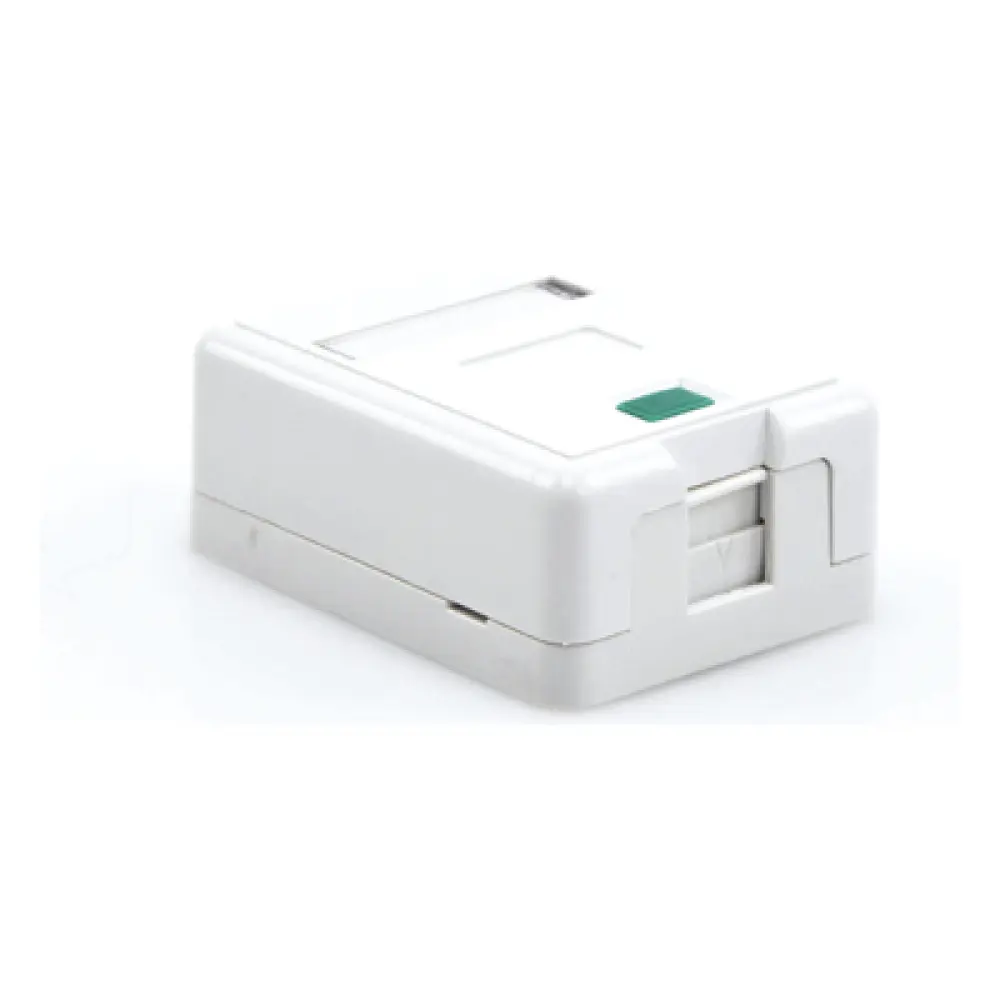 Caja de Pared Superficial / 1 Puerto Keystone / Montaje Vertical / UL 94V-0 / Certificada UL, CE, ETL