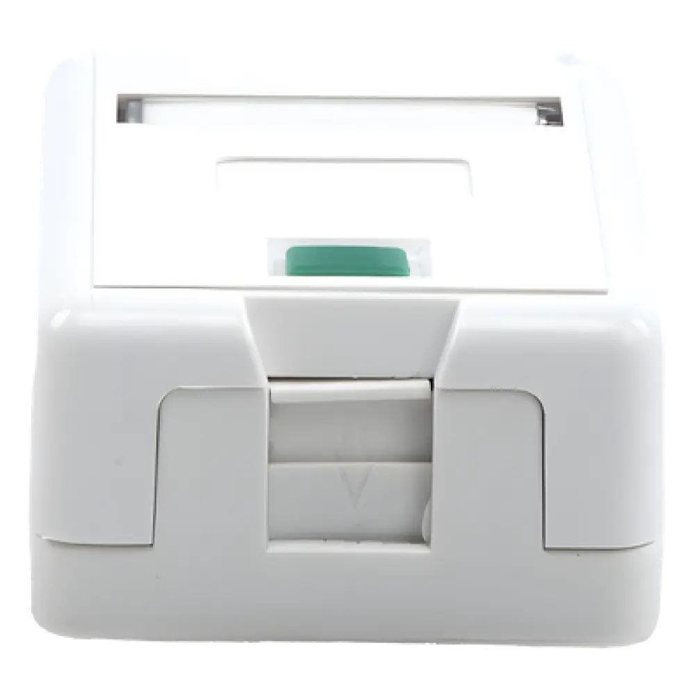 Caja de Pared Superficial / 1 Puerto Keystone / Montaje Vertical / UL 94V-0 / Certificada UL, CE, ETL