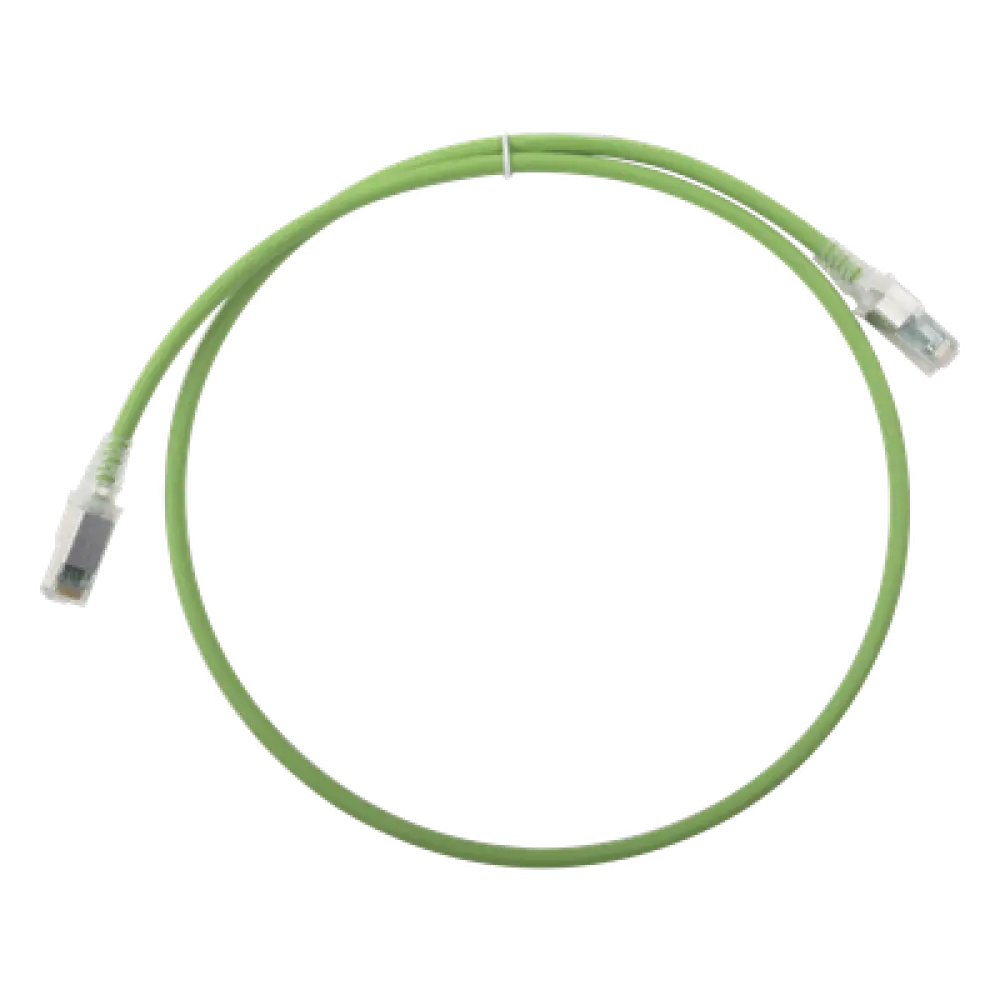 Patch Cord Cat6A S/FTP / 0.91 m (3 pies) / CM/LS0H / Verde / Bulk