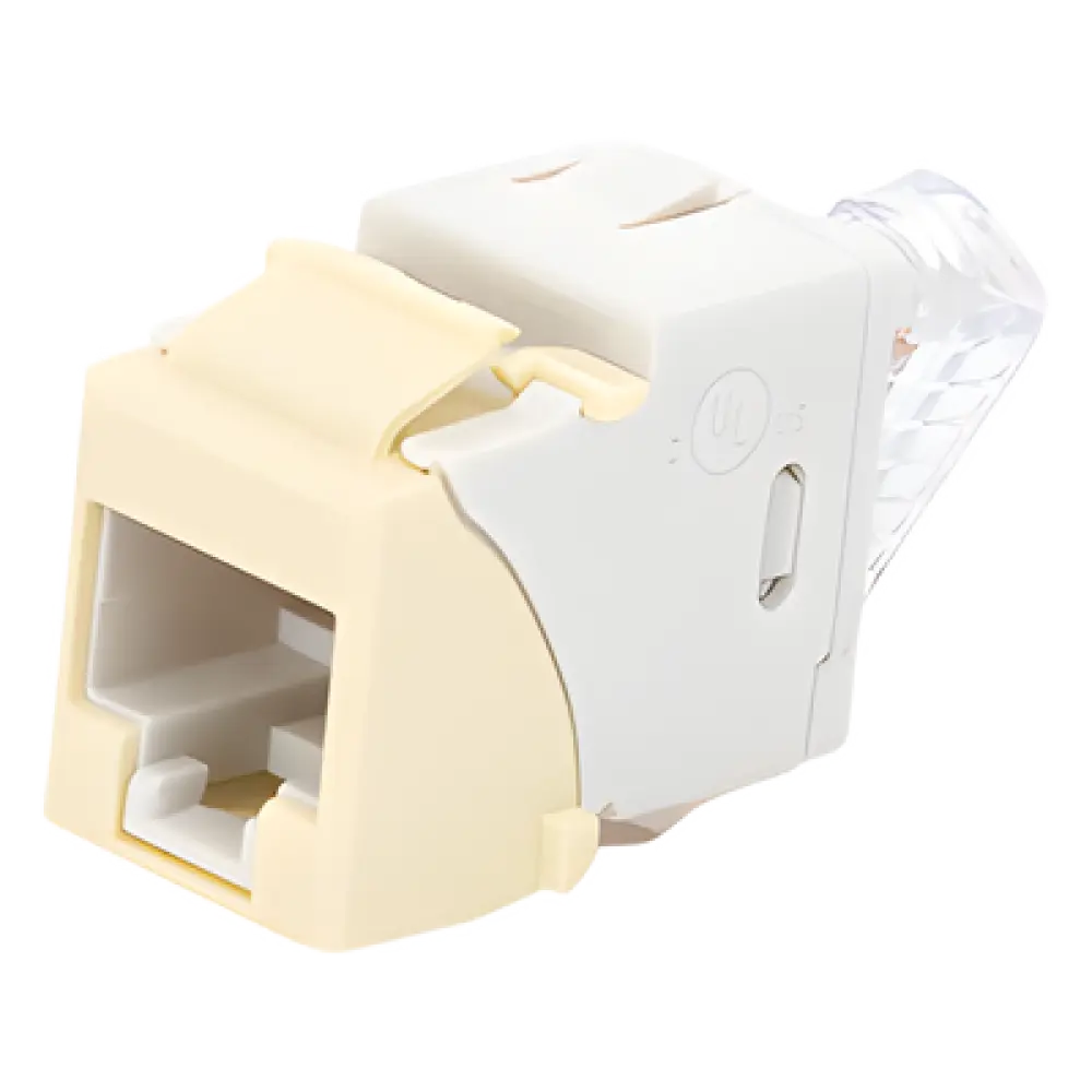 Jack Keystone / Cat6 UTP / Terminación Impacto 110 / T568A-B / Marfil / -10 a 60°C