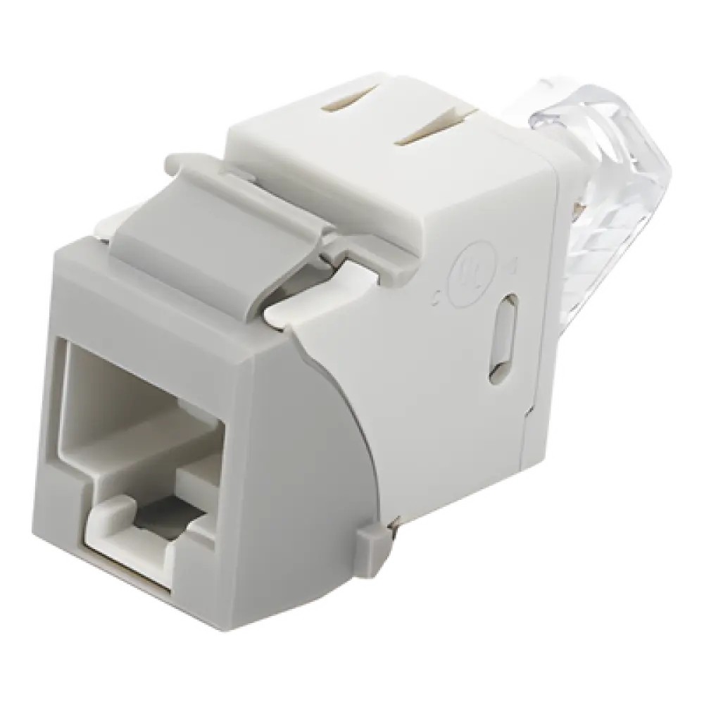 Jack Keystone / Cat5e UTP / RJ45 / T568A-B / -10 a 60°C / Color Gris