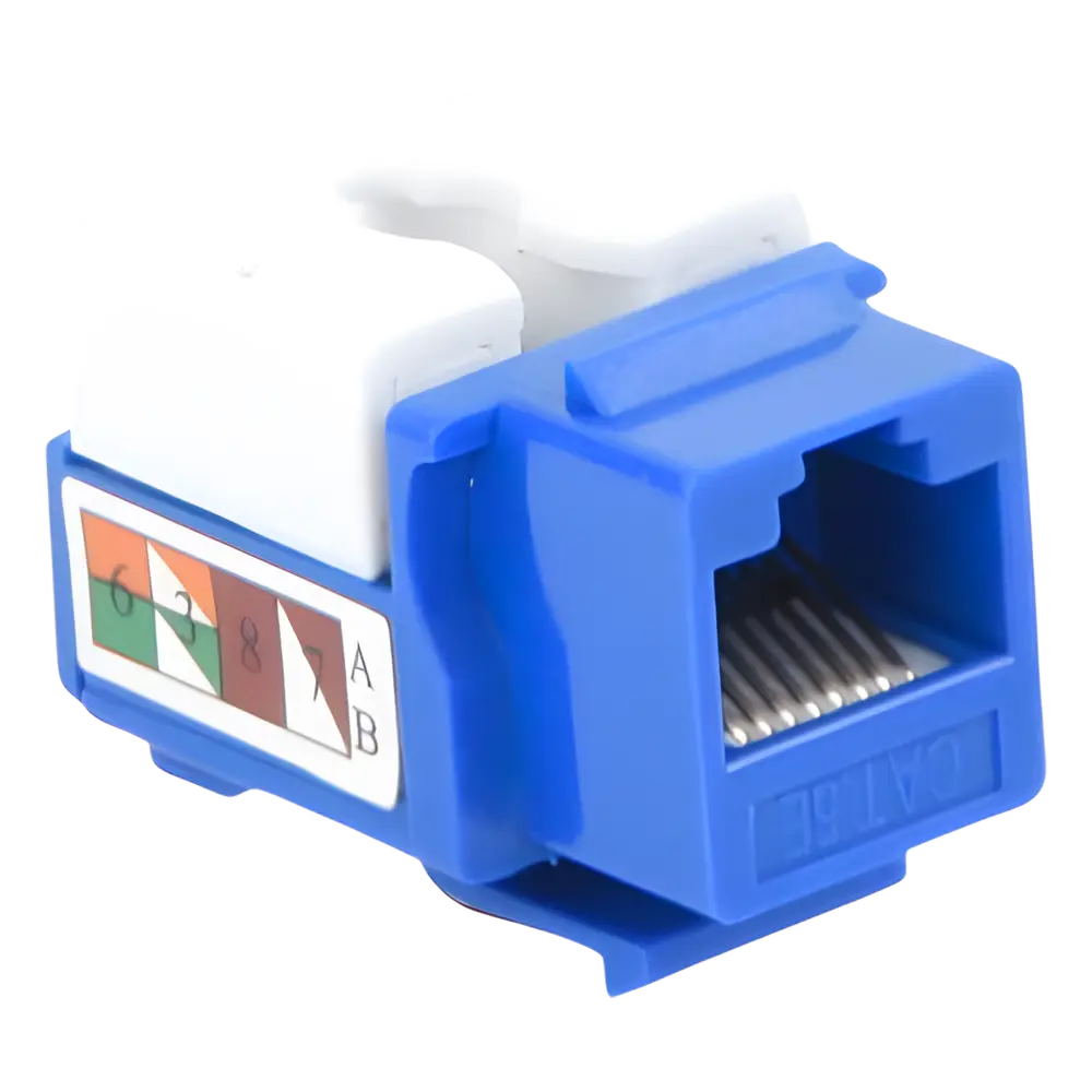Módulo Jack Keystone / Cat5e / Terminación 110 / RJ45 / Sin Blindaje / Azul