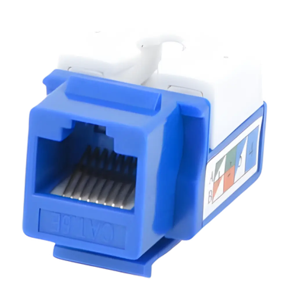 Módulo Jack Keystone / Cat5e / Terminación 110 / RJ45 / Sin Blindaje / Azul
