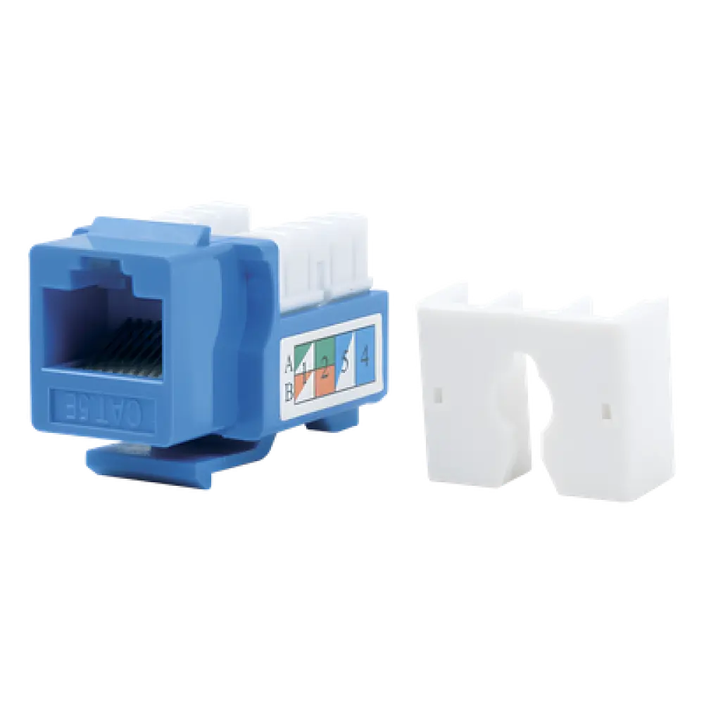 Módulo Jack Keystone / Cat5e / Terminación 110 / RJ45 / Sin Blindaje / Azul