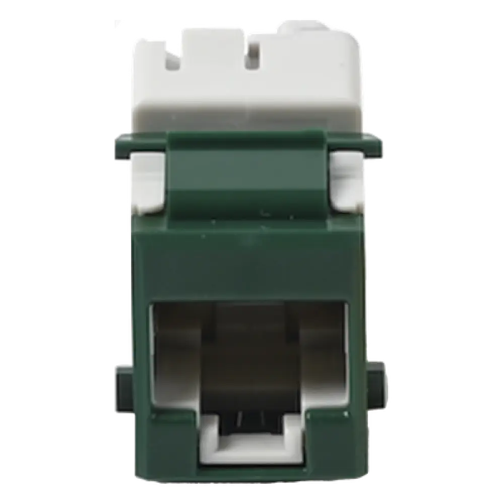 Jack Keystone / Cat5e UTP / Impacto T568A/B / Verde / 24 AWG