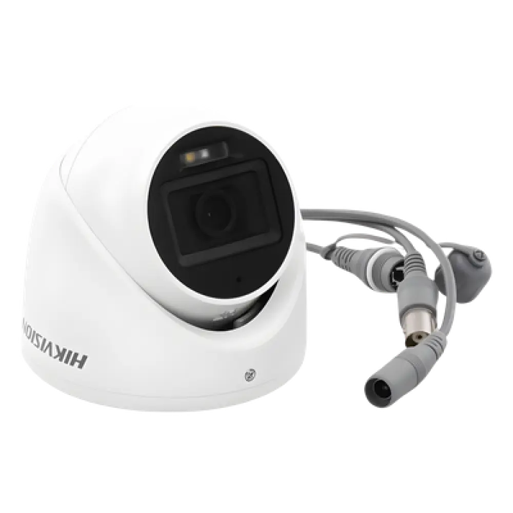 Cámara Turret TURBOHD / 3K 5 Megapixel / Lente 2.8 mm / Gran Angular 104.9° / IR 30 m (98.4 ft) + Luz Blanca 20 m (65.6 ft) / IP67 / Audio Integrado / 4 Tecnologías