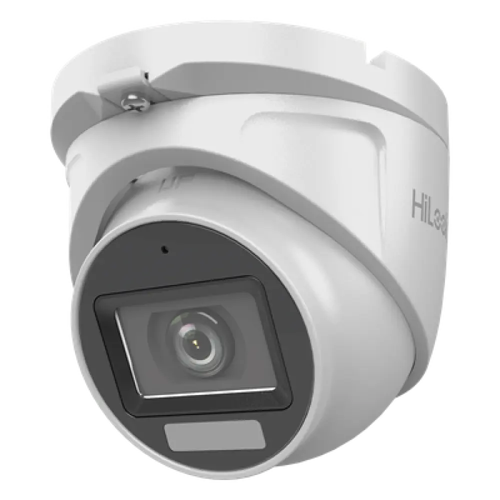 Cámara Turret TURBOHD / 2 Megapixel / Dual Light 30 m (98.4 ft) IR + 20 m (65.6 ft) Luz Blanca / Lente 2.8 mm 100° / IP66 / Audio por Coaxitron / 4 Tecnologías Seleccionables