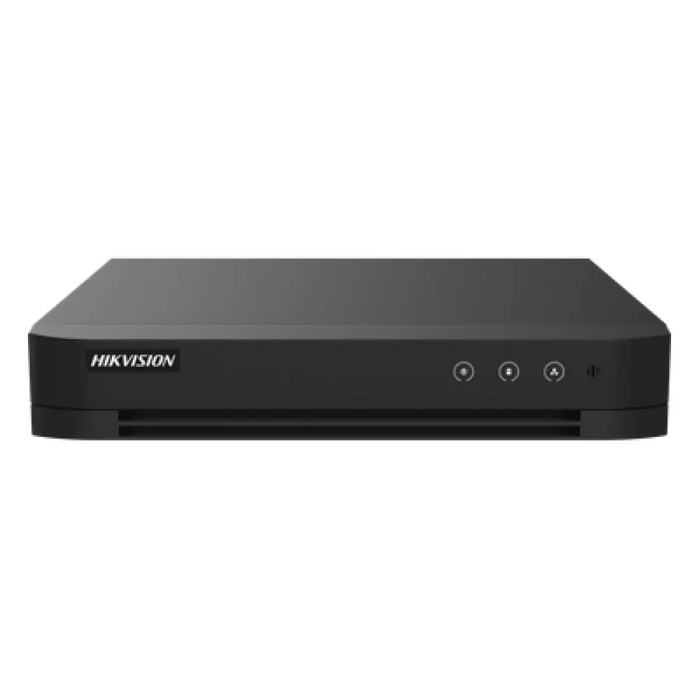 DVR Pentahíbrido / 8 Canales TURBOHD + 8 Canales IP / 8 Megapixel (4K) / Audio Bidireccional / AcuSense / H.265+ / 1 Bahía HDD