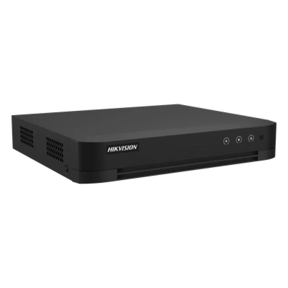 DVR Pentahíbrido / 8 Canales TURBOHD + 8 Canales IP / 8 Megapixel (4K) / Audio Bidireccional / AcuSense / H.265+ / 1 Bahía HDD