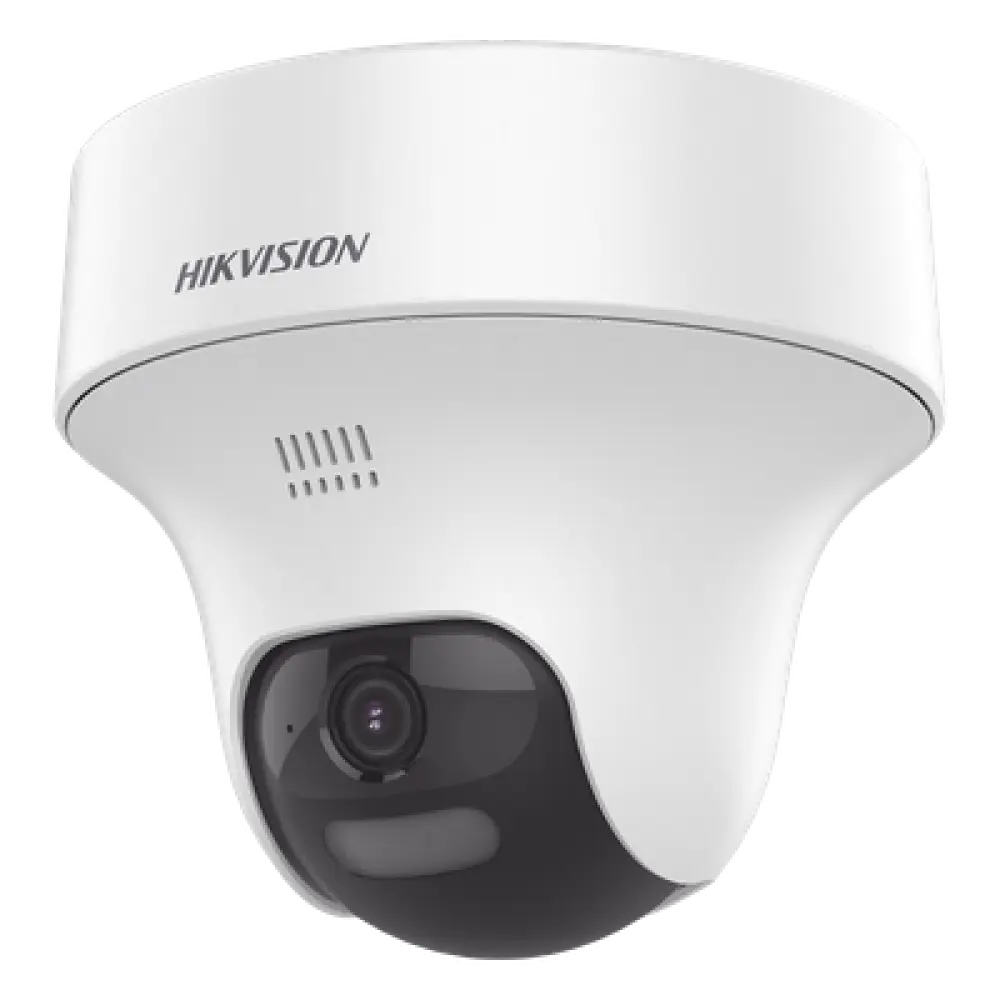 Cámara Domo Turret Turbo HD / 2 Megapixel / Dual Light 25 m (82 ft) IR + 20 m (65.6 ft) Luz Blanca / Audio Bidireccional / Interior