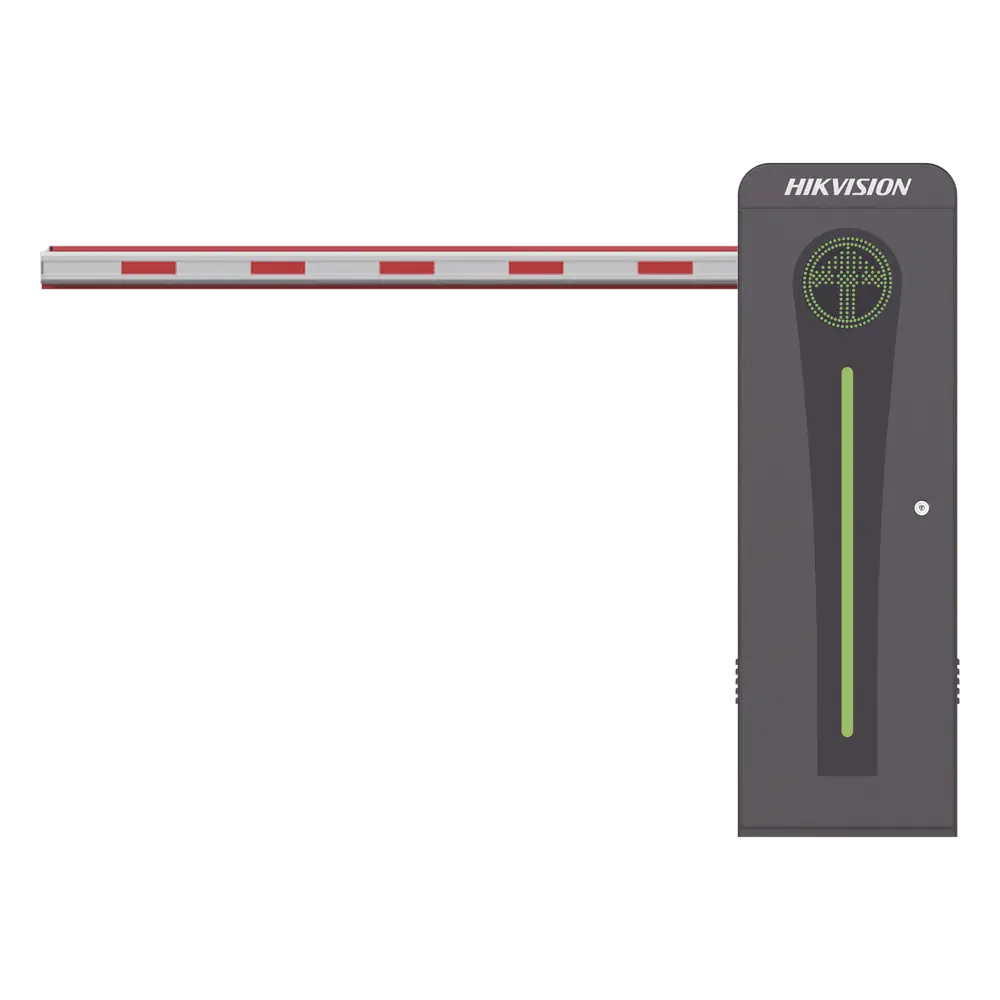Barrera Vehicular con Brazo Iluminado Led 4 mts INCLUIDO / Izquierda / Alto Desempeño / Brushless / Semáforo Rojo-Verde en Gabinete / Incluye 2 Controles Remotos