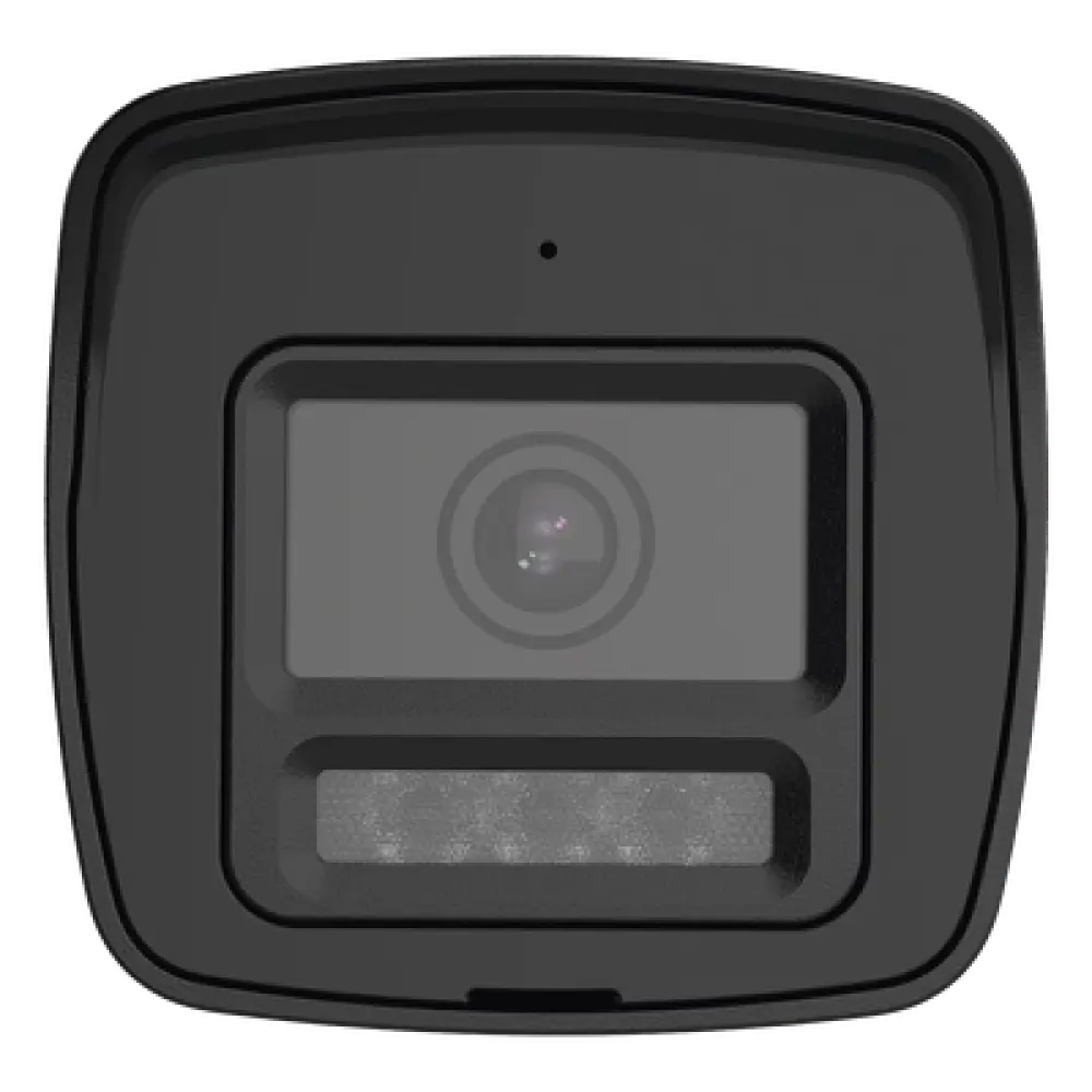 Cámara Bala TURBOHD / 4K 8 Megapixel / Lente 2.8 mm / Ángulo 113° / Dual Light IR 30 m (98.4 ft) + Luz Blanca 20 m (65.6 ft) / Audio Bidireccional / Sirena y Estrobo LED / IP67 / Metal