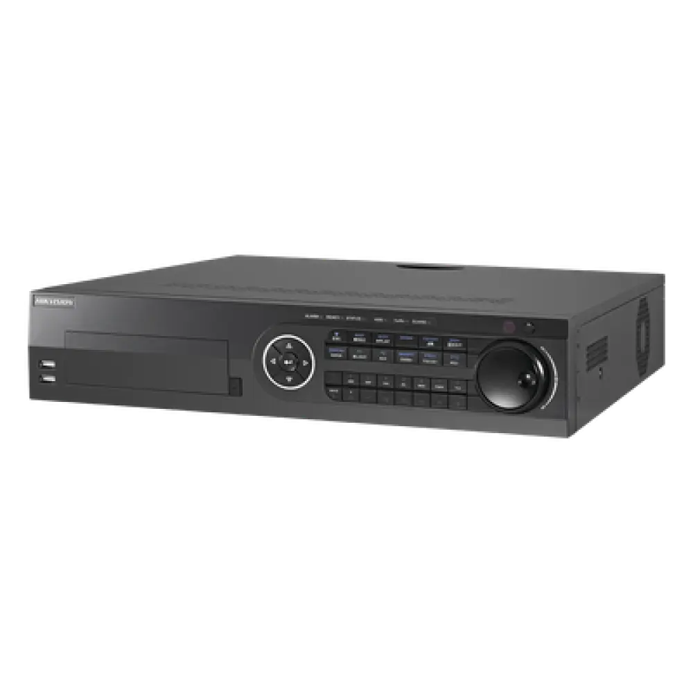 DVR Pentahíbrido / 24 Canales / 16 TurboHD + 8 IP / 3K / 5 Megapixel / 8 Bahías HDD / AcuSense / H.265+ / 16 Entradas de Alarma / POS